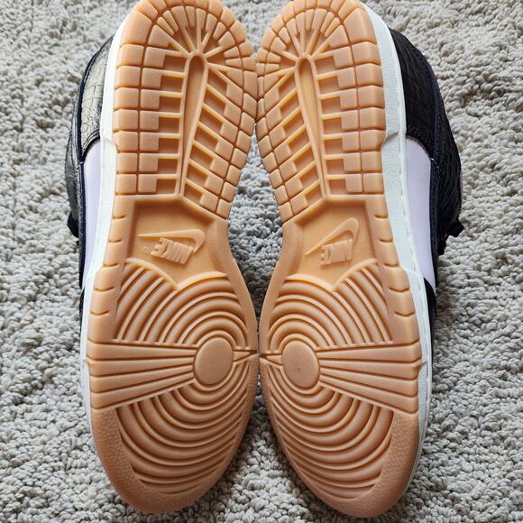 Nike Dunk Low Black Platinum Violet Croc Brand New Sz 8.5 - Picture 6 of 9